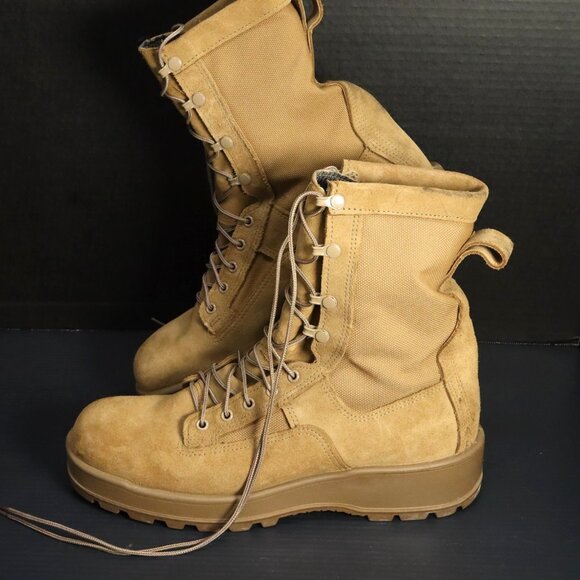 Altama Mens 11.5N Narrow Leather Desert Tan  Army Combat Boots SPE1C1-12-D-1053 - Picture 1 of 16